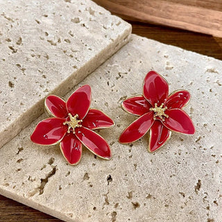 Micara - Red Blossoms - Ohrringe - Ohrringe - Rot - Müller Mode