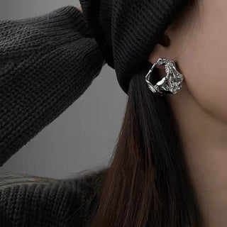 Micara - Scrunchy Elegance - Ohrringe - Ohrringe - Silber - Müller Mode