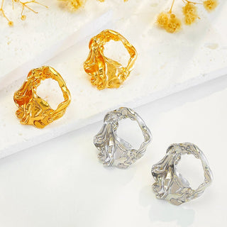 Micara - Scrunchy Elegance - Ohrringe - Ohrringe - Silber - Müller Mode