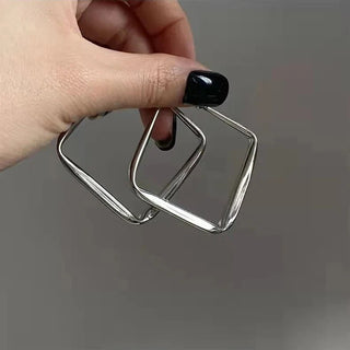 Micara - Sleek Squares - Ohrringe - Ohrringe - Silber - Müller Mode
