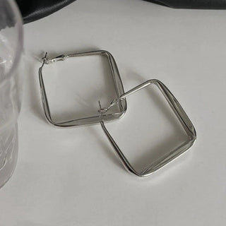 Micara - Sleek Squares - Ohrringe - Ohrringe - Silber - Müller Mode