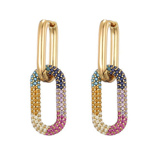 Micara - Sparkle Loops - Ohrringe - Ohrringe - Multicolor - Müller Mode