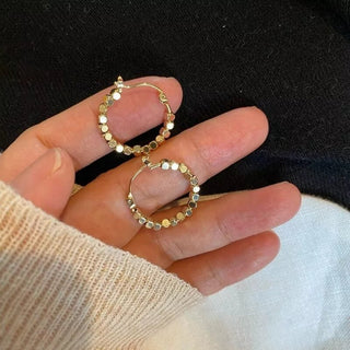 Micara - Sparkling Circles - Ohrringe - Ohrringe - Gold - Müller Mode