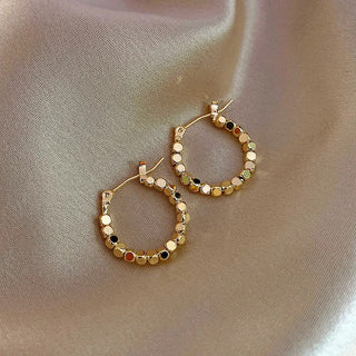 Micara - Sparkling Circles - Ohrringe - Ohrringe - Gold - Müller Mode