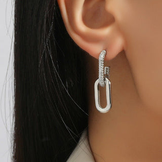 Micara - Sparkling Loop - Ohrringe - Ohrringe - Silber - Müller Mode