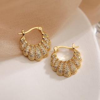 Micara - Sparkly Crescents - Ohrringe - Ohrringe - Muschelschale - Müller Mode