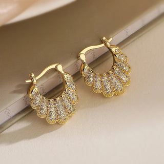 Micara - Sparkly Crescents - Ohrringe - Ohrringe - Muschelschale - Müller Mode