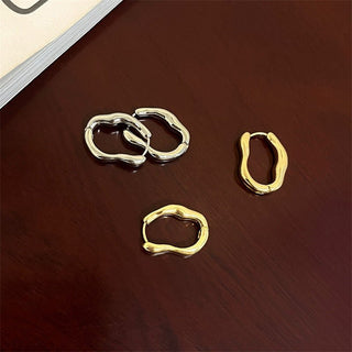 Micara - Wavy Hoops - Ohrringe - Ohrringe - Gold - Müller Mode