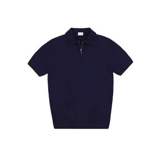 Michael Strick Poloshirt mit Reißverschluss - Polos - Marineblau - Müller Mode