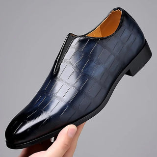 Mikkel - Business - Schuhe für Männer - Schuhe ohne Schnürsenkel - Schuhe - Blau - Müller Mode