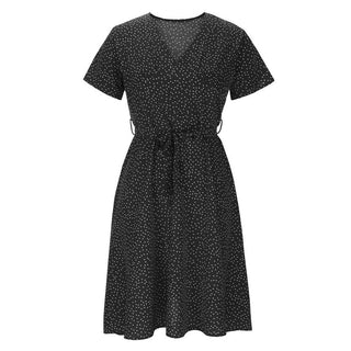 Milena - Kleid - V - Ausschnitt - Kleider - Schwarz - Müller Mode