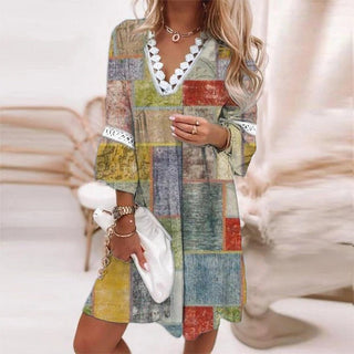 Miriam - Kleid - Bedruckt - Kleider - Gelb - Müller Mode