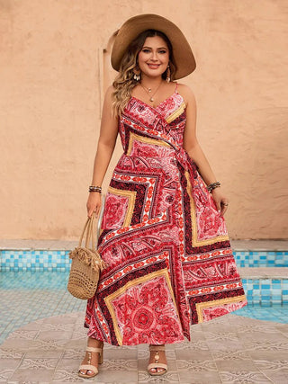 Mirja - Boho Wickelkleid - V - Ausschnitt - Kleider - Rot - Müller Mode