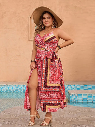 Mirja - Boho Wickelkleid - V - Ausschnitt - Kleider - Rot - Müller Mode