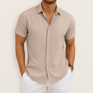 Moritz Atmungsaktives Kurzarmhemd - Hemden - Khaki - Müller Mode