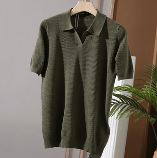 Moritz - Luxus Polo - Eleganz und Komfort - Polos - Grün - Müller Mode