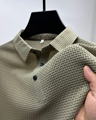 Morten - Herren - Poloshirt aus Mesh - Polos - Beige - Müller Mode
