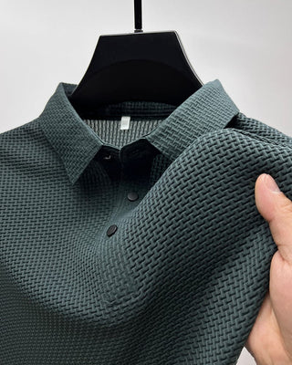 Morten - Herren - Poloshirt aus Mesh - Polos - Dunkelgrün - Müller Mode