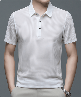 Morten - Herren - Poloshirt aus Mesh - Polos - Schwarz - Müller Mode
