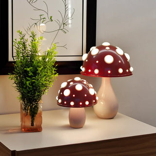 MushLight - Tischlampe - Tischlampe - Rot - Müller Mode