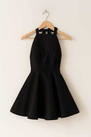 Nadine Halter - Minikleid mit Rückenschleife - Kleider - Schwarz - Müller Mode