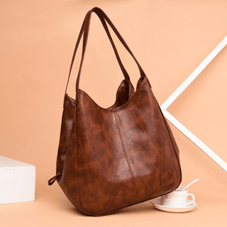 Naoko - Leder - Schultertasche - Geräumiges Inneres - Schultertaschen - Schwarz - Müller Mode