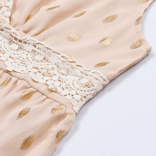 Noa - Spitzen - Maxikleid - Boho Chic - Kleider - Khaki - Müller Mode