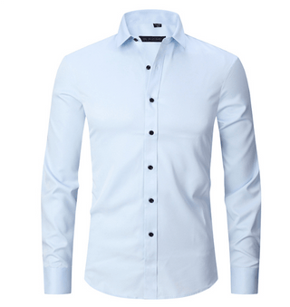 Normand - Langärmliges Hemd - Eleganter Formaler Stil - Hemden - Hellblau - Müller Mode