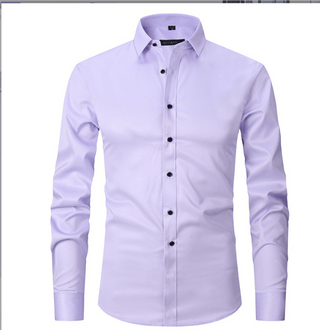 Normand - Langärmliges Hemd - Eleganter Formaler Stil - Hemden - Lila - Müller Mode