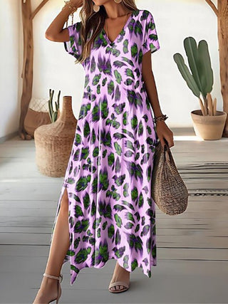 Oline - Sommerkleid - Maxikleid - Kleider - Lila - Müller Mode