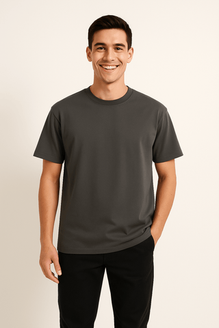 Owen T-Shirt Rundhals Kurzarm - T-shirt - Grau - Müller Mode