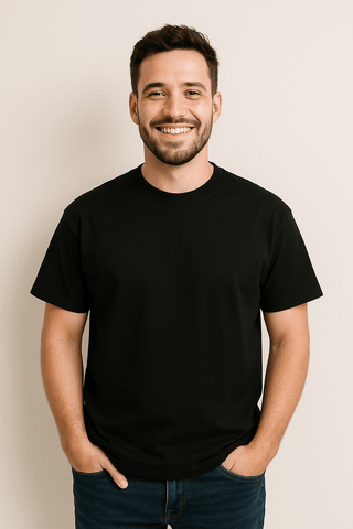 Owen T-Shirt Rundhals Kurzarm - T-shirt - Schwarz - Müller Mode