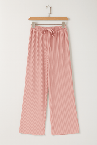 Patty Plisseehose mit weitem Bein und Kordelzug - Hosen - Rosa - Müller Mode