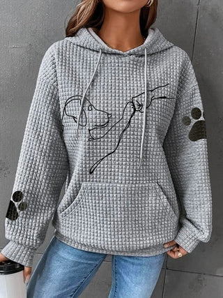 PawPound - Bequemer und warmer Hoodie für Frauen - Sweatshirts & Hoodies - Grau - Müller Mode