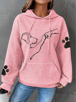 PawPound - Bequemer und warmer Hoodie für Frauen - Sweatshirts & Hoodies - Rosa - Müller Mode