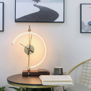 Phare - Clock Lamp - Tischlampe - Gold - Müller Mode