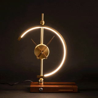 Phare - Clock Lamp - Tischlampe - Gold - Müller Mode