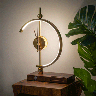Phare - Clock Lamp - Tischlampe - Gold - Müller Mode