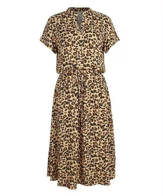 Rahel - Vintage Midi - Kleid - Polka - Dot - Kleider - Beige - Müller Mode