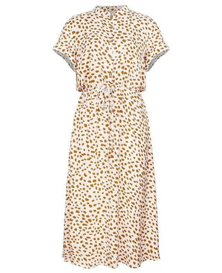 Rahel - Vintage Midi - Kleid - Polka - Dot - Kleider - Weiß - Müller Mode