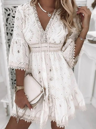 Rahel - Kleid - Atmungsaktiv - Kleider - Weiß - Müller Mode