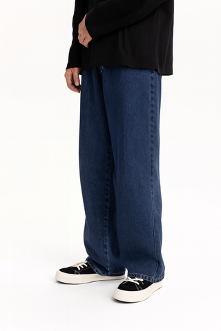 Rainer Locker geschnittene Jeans - Hosen - Marineblau - Müller Mode