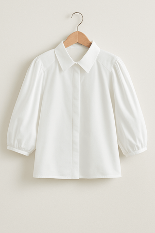 Rianne Bluse mit Puffärmeln - Bluse - Weiß - Müller Mode