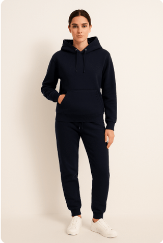 Robin Unisex Hoodie und Jogginghose im Set - Sweatshirts & Hoodies - Weiß - Müller Mode