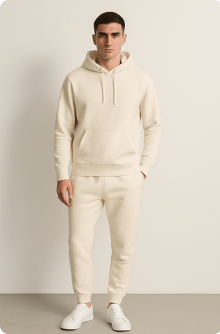 Robin Unisex Hoodie und Jogginghose im Set - Sweatshirts & Hoodies - Braun - Müller Mode