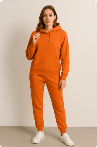 Robin Unisex Hoodie und Jogginghose im Set - Sweatshirts & Hoodies - Apricot - Müller Mode