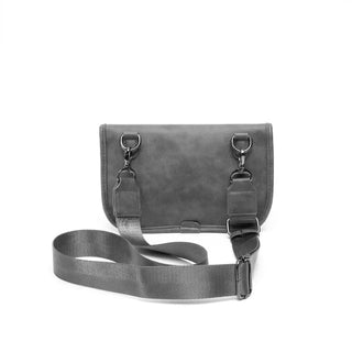 Rodney - Leder Umhängetasche - Trendy Klappe Stil - Schultertaschen - Grau - Müller Mode