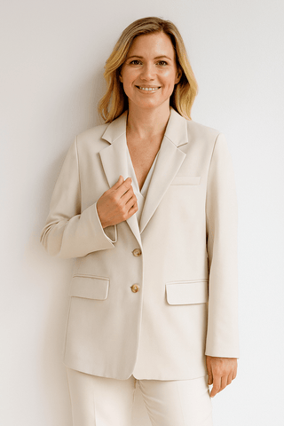Sarina Blazer mit Knopfleiste - Blazers - Beige - Müller Mode