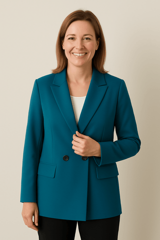 Sarina Blazer mit Knopfleiste - Blazers - Blau - Müller Mode