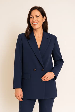 Sarina Blazer mit Knopfleiste - Blazers - Marineblau - Müller Mode